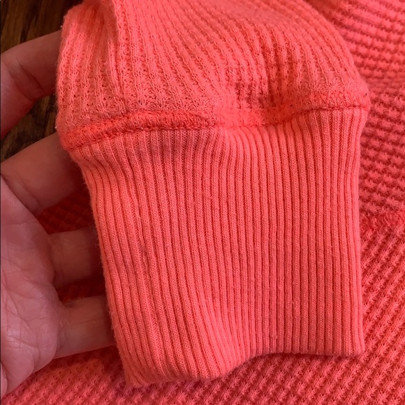 Free People Bright Orange Long Sleeve Shirt - Picture 5 of 9